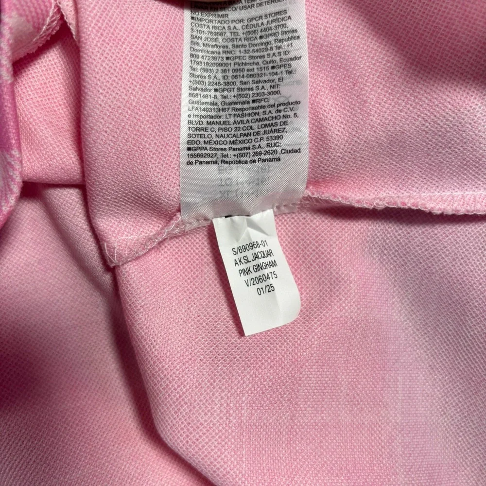 Old Navy Dress Youth Girls‎ XL Pink Gingham Empire Waist Sleeveless Barbiecore
